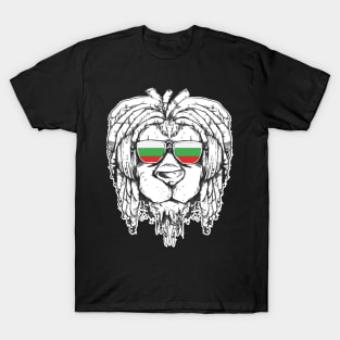 Rasta Reggae Lion Bulgaria Gift Rastafari T-Shirt